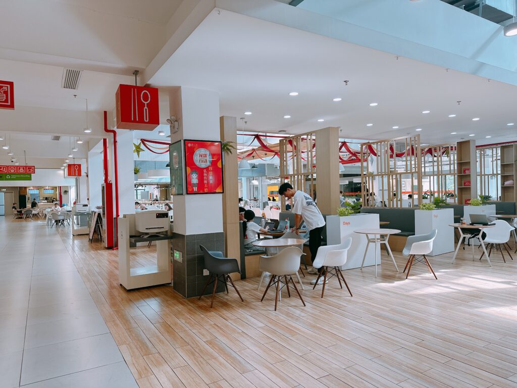 復旦大学の食堂