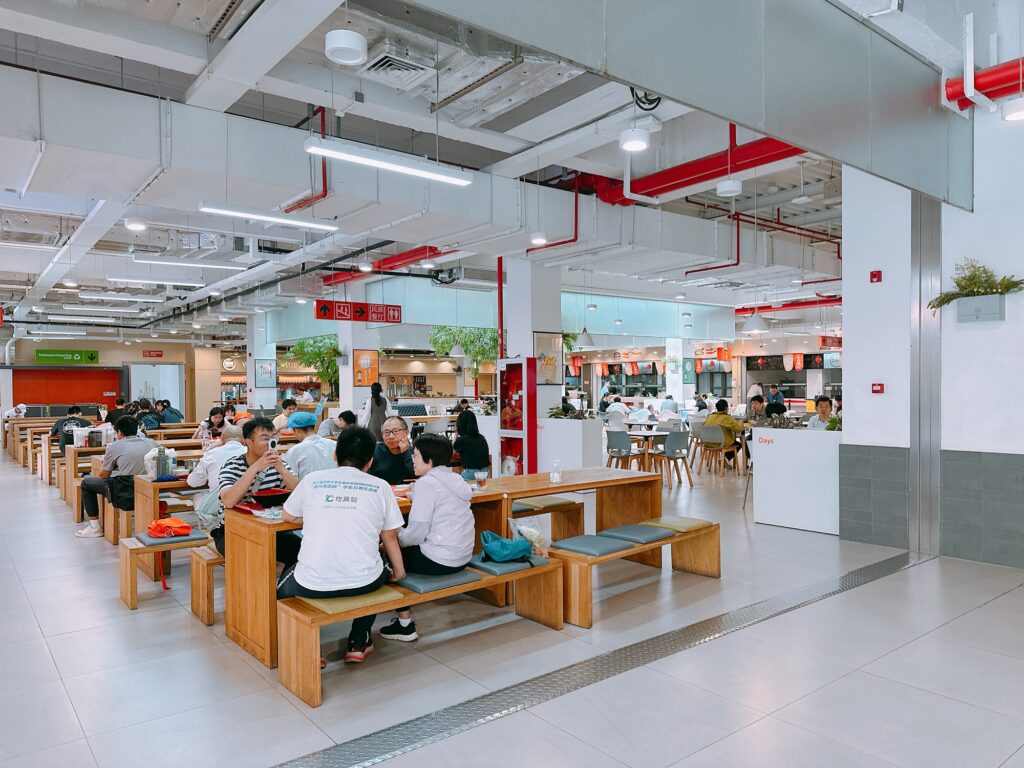 復旦大学の食堂